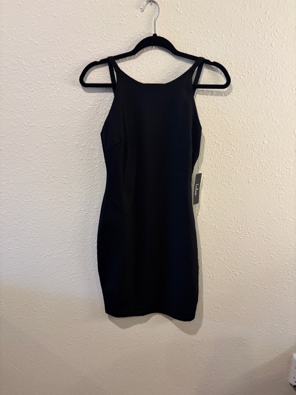 Lulus Essential Spice Black Bodycon Dress - Size M - Picture 2 of 4